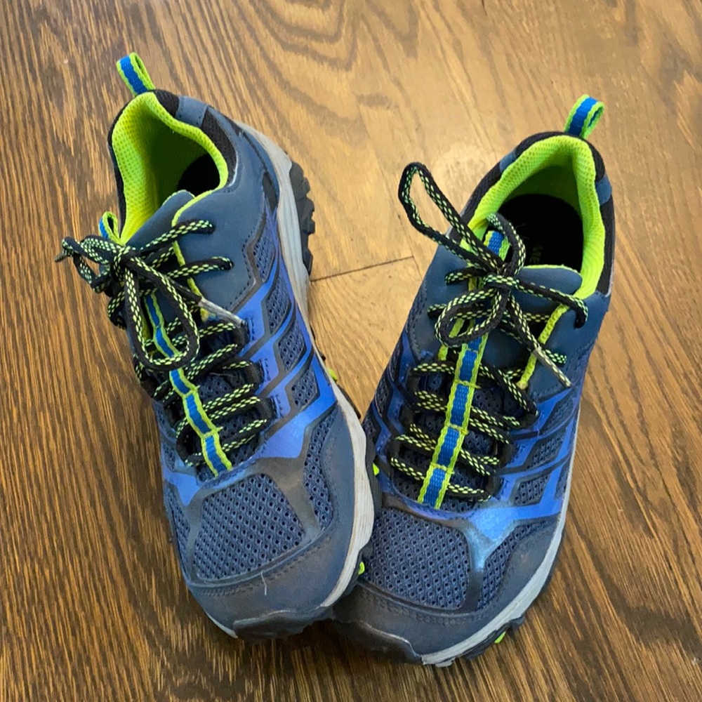 Kids Merrell Moab FST low waterproof shoe.